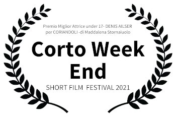 Corto weekend Film Festival 2021 best under 17 actress