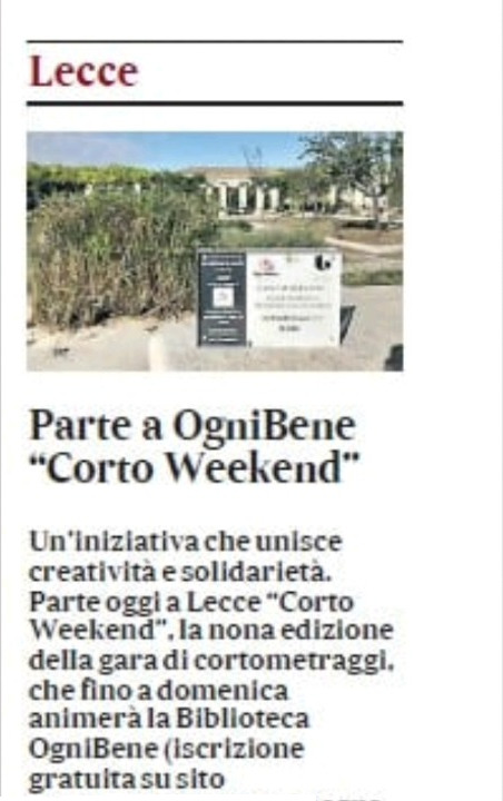 Articolo de Il Quotidiano di Puglia del 13 giugno 2025 parte 1
